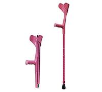 YXW Fashion Adult Folding Crutch, Adjustable Aluminum Forearm Crutch with Arm Support, Non-slip Rubber Tip, Ergonomic Handles, for Women and Men Tall 150-196cm, 1 Count