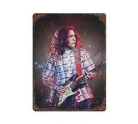 YXWOYNHY Metal Tin Plate Guitarist Rory Gallagher Poster Wall Decor Art Metal Tin Poster Modern Home Decor Art Metal Poster Home Bar Shop Decorations Vintage Sign Gift 15.7"x11.8"