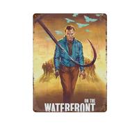 YXWOYNHY On The Waterfront Movie Poster Wall Decor Art Metal Tin Poster Modern Home Decor Art Metal Poster Home Bar Shop Decorations Vintage Sign Gift 15.7"x11.8"