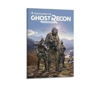 YXWOYNHY Video Game Ghost Recon Future Warrior Poster Poster Decorative Painting Canvas Wall Posters And Art Picture Print Modern Family Bedroom Decor Posters 20x30inch(50x75cm)