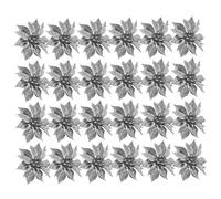 YXWYXWA 24pcs Christmas Flower Wreath Artificial Garland Christmas Decor Decorations Artificial Poinsettia Christmas Flower Ornaments Decoration Christmas Wreath Flower Commemoration Day