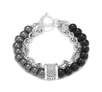 YXWYXWA 8MM Tiger Eye Absorbing negative energy and fear jewelry natural stone Crystal Courage And Confidence Triple Protection bead s For Men