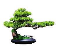 YXWYXWA Artificial Bonsai Tree Bonsai Realistic Fake Plant Decoration Artificial Juniper Bonsai Tree with Pony Figurine 19 Inch -20 Inch Tall with Pot for Decoration, Desktop Display, Zen Garden Decor
