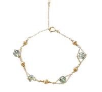 YXWYXWA Bracelet Feng Shui Green Phantom Quartz Crystal Wealth Bracelet 5Mm Reiki Crystal Bracelet Spiritual Chakra Bracelet Amulet Lucky Adjustable Ward Off Evil Bracelet Men Women,Style b