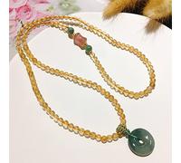 YXWYXWA Bracelet Natural Rutilated Quartz Wealth Bracelet Harmony Buckle/Ancient Coin Charm Bracelet Reiki Crystal Bracelet Spiritual Chakra Amulet Lucky Adjustable Ward Off Evil Bracelet Women