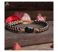 YXWYXWA Bracelet Natural Stone Beads Yoga Bracelet for Women Handmade Braided Bracelet Couple Cuff Bracelet Jewelry Gift Reiki Bracelets