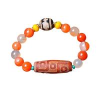 YXWYXWA Bracelet Tibetan Style Dzi Beads Bracelet,Feng Shui Amulet Bangle,Natural Agate Beaded Bracelet,Christmas, Easter, Valentine's Day,Anniversary,Birthday Present,Jewelry Gifts,C3