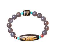 YXWYXWA Bracelet Tibetan Style Dzi Beads Bracelet,Feng Shui Amulet Bangle,Natural Agate Beaded Bracelet,Christmas, Mother's Day, Anniversary,Birthday Jewelry Gifts,b