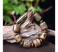 YXWYXWA Bracelet Tibetan Style Dzi Beads Bracelet,Feng Shui Bracelet,Natural Agate Beaded Bracelet,Amulet Bracelet,Attract Wealth Money and Good Luck,Couple Bangle,Jewelry Gifts,Birthday Present-1