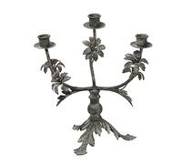 YXWYXWA Candle Holders for Table Wrought Iron Three Headed Candlestick Decoration Retro Old Family Restaurant Dining Table Decoration Desktop Decoration for Home Decor