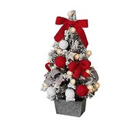 YXWYXWA christmas set - handmade,christmas,falling snow tree,white flocking table top decoration tree,classic decoration,suitable for home office shopping
