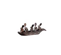 YXWYXWA Desktop Decoration Desktop Decoration Elephant Wood Carving Living Room Decoration Decoration Creative Home Craft Decoration Accessories Statues Figurine Decor (Size : A)