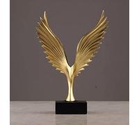 YXWYXWA Desktop Decoration Mirs Spread Their Wings Eagle Ornaments Creative Home Accessories Resin Sculpture Statue Artwork Statues Figurine Decor (Color : Yellow)