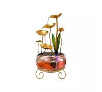 YXWYXWA Desktop Fountain Home Small Fish Tank Water Flow Decoration, Living Room TV Cabinet Circulation Decoration, Fountain Office Desktop Decoration Tabletop Fountain (Color : B)