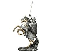 YXWYXWA Desktop ornaments Victorious Knight Sculpture, Medieval Knight Statues for Home Decor, Resin Craft Decorations of Ancient Roman Armor Warriors, for Bedroom Office Desktop Decoration desktop