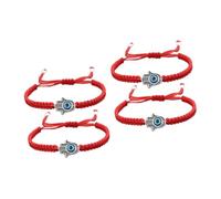 YXWYXWA Devil Evil Eye Finger Ring Adjustable Handmade s Hamsa Hand Braided Rope