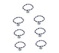 YXWYXWA Devil Jewlery Decor Hamsa Beaded Gemstone Eye Bead Pendant Blue Beads Women Wrist Chains Alloy Jewelry Woman s