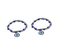 YXWYXWA Devil Jewlery Decor Hamsa Beaded Gemstone Eye Bead Pendant Blue Beads Women Wrist Chains Alloy Jewelry Woman s