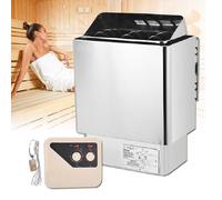 YXWYXWA Electric Sauna Heater with 3h Timer & Adjustable Temperature, Stainless Steel Steam Bath Heater for Home, Hotel, Spa, Shower, Steam Room