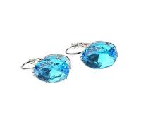 YXWYXWA Fashion Clip Earrings Citrine Sapphire Gemstone Topaz Earrings For Women Wedding presents Jewelry