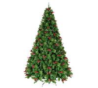 YXWYXWA Green Pine Needle Tree - Artificial,PVC+pine Cones+red Fruit,etc.encrypted,automatic,classic And Realistic Natural Branches Atmosphere