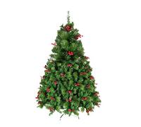 YXWYXWA Green Pine Needle Tree - Artificial,PVC+pine Cones+red Fruit,etc.encrypted,automatic,classic And Realistic Natural Branches Atmosphere