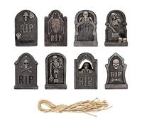 YXWYXWA Hanging Ornament for Tree Double Sided Cardboard Assorted Tree Decoration Cute and Little Scary Pumpkin Witch Black Cat Wooden Cutouts with Ropes for Home Party Decor