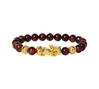 YXWYXWA jewellery Opal - Stone Feng Shui Men Wealth Bead Gold Plated Color Pi Yao Dragon Charm Elastic Jewelry 3 jewellery