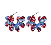 YXWYXWA jewellery Women Silver Earrings, Romantic Colorful Flower Acrylic Stud Earrings High Fashion Femme Party Jewelry Statement Bridge Wedding Jewelry Gifts For Girlfriend, Wife, Sister, Daughter,