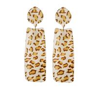 YXWYXWA jewelry for women Women Silver Earrings, Trendy Irregular Women Leopard Acrylic Women Drop Earrings Acetic Acid Tortoiseshell Exquaited Lady Party Jewelry Brincos Gifts For Girlfriend, Wife,