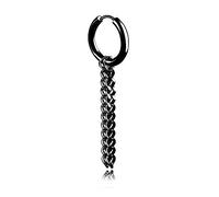 YXWYXWA jewelry jewelry for women Women Silver Earrings, Black Gothic Screw Cross Star Leaf Round Triangle Geometry Fish Bone Hoop Earrings Unisex Man Titanium Steel Punk Multiple s For Girlfriend,