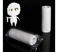 YXWYXWA Mama Self Adhesive Bandage for Photo Shoot, White Self Adhesive Zombie Bandage Cosplay Injured Photography Props 1 Roll
