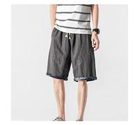 YXWYXWA Plus Size Men's Summer Stitching Denim Shorts Men's Loose Plus Size Five-Point Pants Shorts