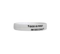 YXWYXWA s God is First I Am The Second Rubber Men's and Women's Motivational
