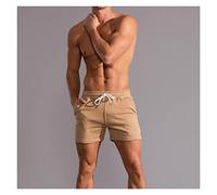 YXWYXWA Training Shorts Men Gym Shorts Elastic Waist Drawstring Fitness Clothes Men Breath and Cool Sports