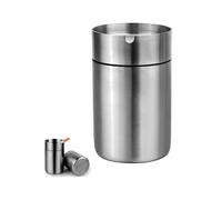 YXWYXWA Twilight Garage Stainless Steel Ashtray, Silver Ashtray