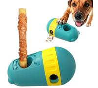 YXX-TECH Interactive Food Puzzles Ball for Dogs with Bully Stick Holder Safety Device, Adjustable Dog Treat Dispensing Dogs Puzzles Feeder Slow Feeding to Keep Them Busy