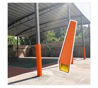 YXXSDP 4ft Tall Anti Slip Backyard Court Post Protector Cushion, Square Padding to Wrap Around Metal Pole, Indoor & Outdoor Use(Orange,11.5"x11.5" (29x29cm))