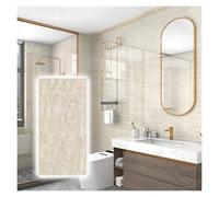 YXXSDP Ceiling Panels Decorative, Peel and Stick Wallpaper (11.8" X 23.6") - 19.4 Sq. Ft.10-Pack, Waterproof PVC Tiles for Kitchen, Bathroom, Living Room & Accent Walls(Ice Flower Jade)