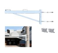 YXXSDP Clamp-mounted Surveillance Bracket, Universal Security Galvanised Steel Camera Support, 3 Installation Methods Available, Customisable(Hoop-mounted,L 1.5m/5ft)
