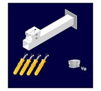 YXXSDP Clamp Surveillance Bracket, Steel Customizable Stand with Accessories, Multi-scenario Applicable Support for Subway Stations/Residential(Single-gun wall mount)