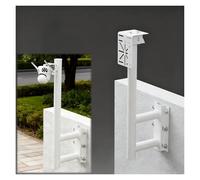 YXXSDP Security Camera Mounting Bracket, Weatherproof Steel Wall-mounted Surveillance Pole, L-shaped Single/Dual Camera Mount (Customisable)(Dome,H 1.5m/5ft)