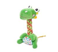 YXYANI Large Squeaky Plush Dinosaur Dog Toy Durable Chew Toy for Aggressive Chewers Interactive Tug of War Fetch Toy Soft Rope Neck for Small Medium Large Dogs(Dinosaur)