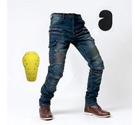 YXYECEIPENO Men's Motorcycle Motorcycle Pants Cycling Jeans 4 Detachable Protective Gear, Anti-falling Protective Gear Suitable For Outdoor Motorcycle Riding And Horse Riding The Best Gift Choice