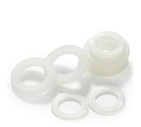YXYFA 20pcs White Plastic Seals Spacer Plated Flat, M2 M2.5 M4 M5 Large Plastic Washers Flat, Thick 1 1.4mm Nylon Screw Washer(M3 x 7 x 1)