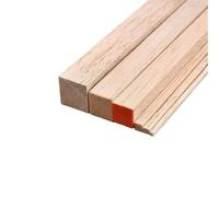 YXYFA 5pcs Wood Square Dowel Rods, 8/12mm Balsa Wood Craft Square Cudgel, Natural Wood Color Unfinished Wood(15 * 15MM*200MM)