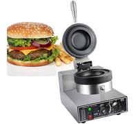 YXYLJOZ 1200W Non-Stick Electric Burger Waffle Maker - Commercial Panini Press for Home & Kitchen, Ideals for Breakfast, Ice Cream Waffles, and Gourmet Sandwiches