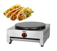 YXYLJOZ 16 Inch Griddle & Crepe Maker, Commercial Gas Crepe Pan with Adjustable Temperature Settings, Nonstick Coating, Perfect for Crepes, Tortillas, Blintzes, Pancakes, Eggs