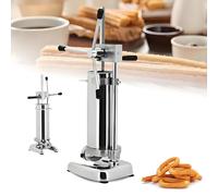 YXYLJOZ Churros Maker Machine Manual Churro Maker Stainless Steel Churro Making Kit Includes 5pcs Molds, Commercial 2 in 1 Sausage Stuffer and Spanish Churro Maker Machine (3l)
