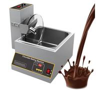 YXYLJOZ Commercial Chocolate Melting Mixer Machine with Furnace, for Coating and Moulding, Ideals for Chocolate Making and Mixing